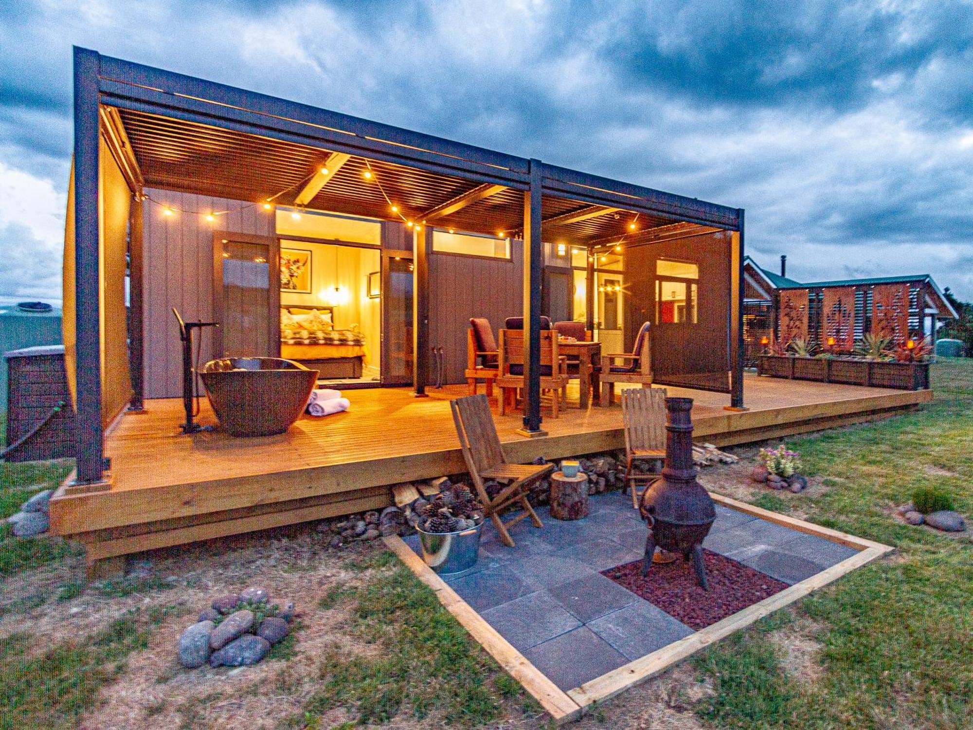 Mangateitei Views - Rangataua Tiny Home 오하쿠네 외부 사진